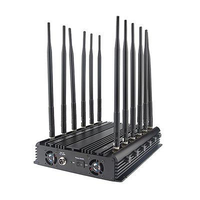 Φορητό UHF Jammer επικοινωνίας VHF Blocker 12 σημάτων ζώνες με τον προσαρμοστή εναλλασσόμενου ρεύματος
