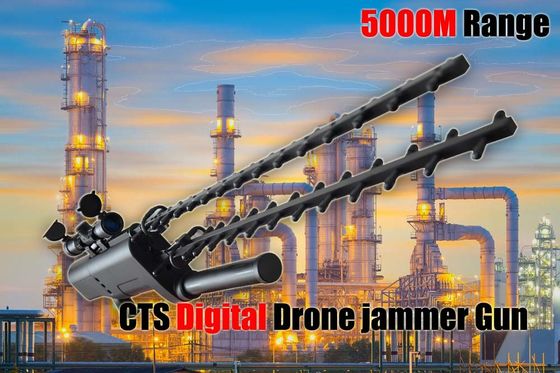 ποιότητας  Handheld Portable Drone Jammer Gun Lightweight Super Range For Military εργοστάσιο