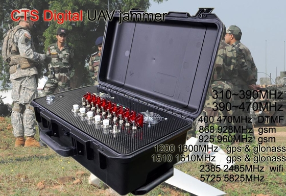 9 στρατιωτικό Jammer κηφήνων ζωνών, Blocker 5KM συχνότητας κηφήνων ΠΣΤ Wifi σειρά